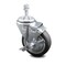 Service Caster 4 Inch Thermoplastic Rubber Swivel 3/8 Inch Threaded Stem Caster with Brake SCC SCC-TS20S414-TPRB-TLB-381615 - alternate 1